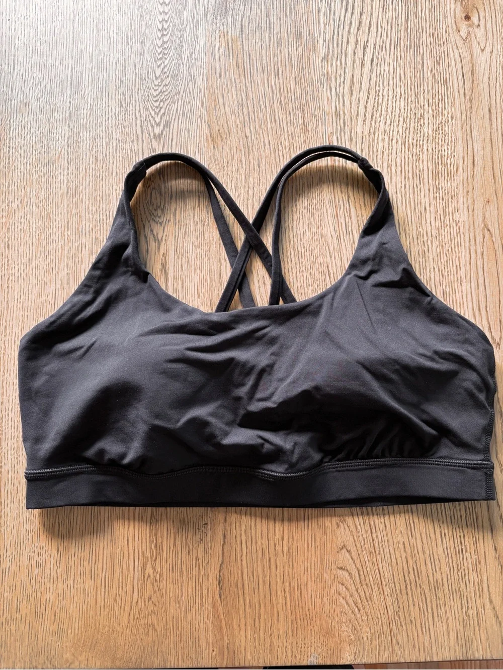 lululemon athletica Black Cross-Back Sports Bra - Picture 2 of 5
